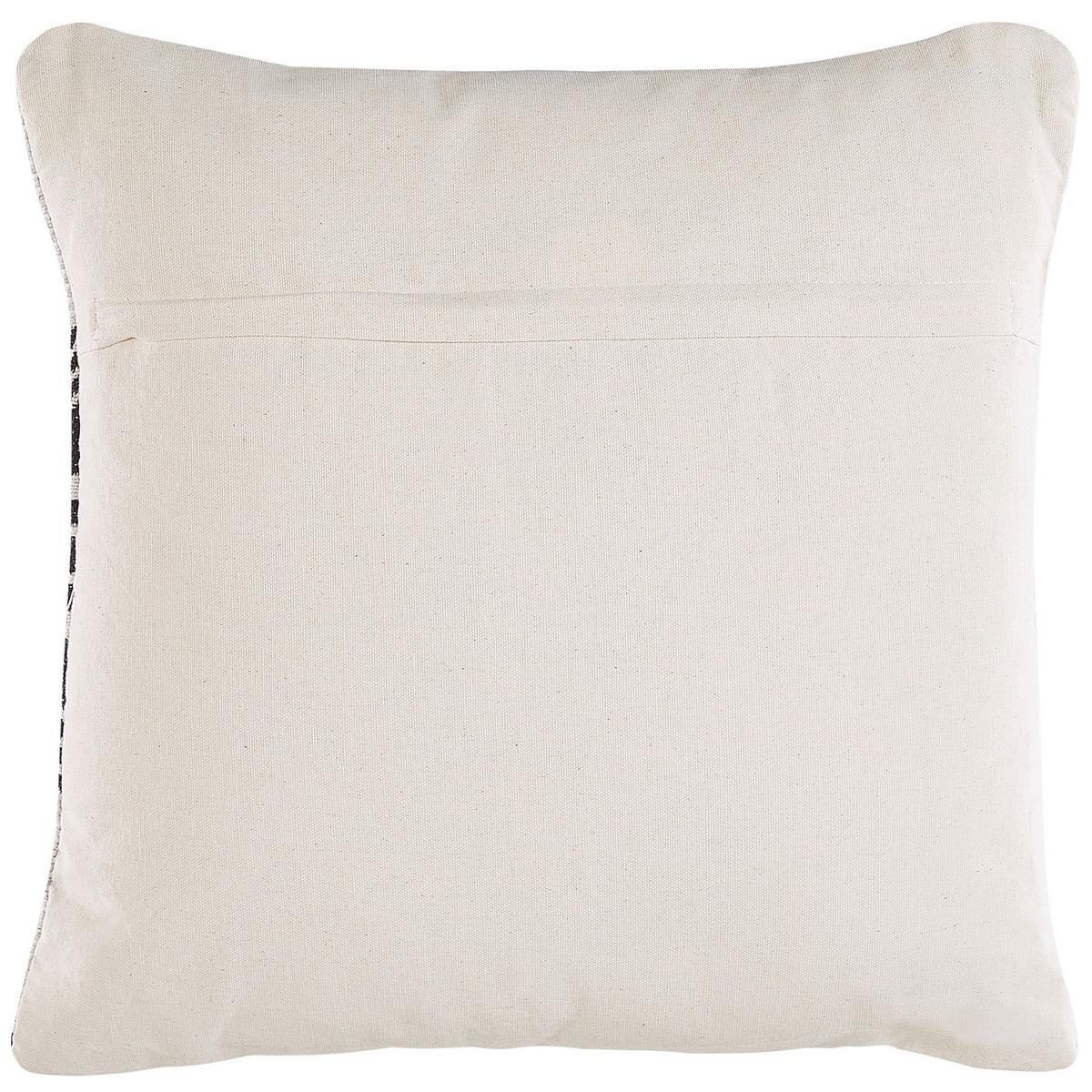 DEKOKISSEN 2er-Set Schwarz-Weiß 45/45 cm Koture - Schwarz, Naturmaterialien/Textil (45/45cm) - Beliani