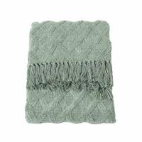 WOHNDECKE 125/150 cm, Baumwolle getuftet - Salbeigrün, Textil (125/150cm) - Homescapes