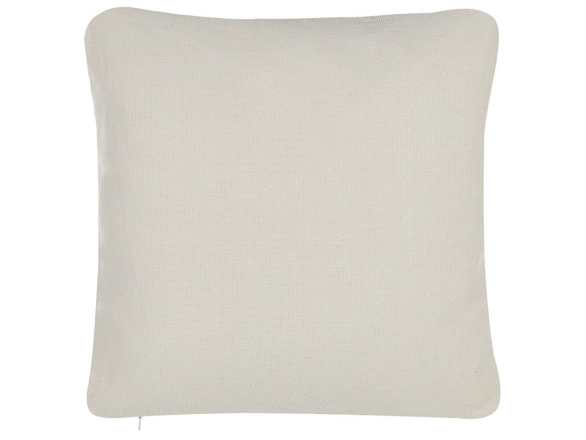 DEKOKISSEN 2er-Set Beige 45/45 cm Calibrachoa - Beige, Textil (45/45cm) - Beliani
