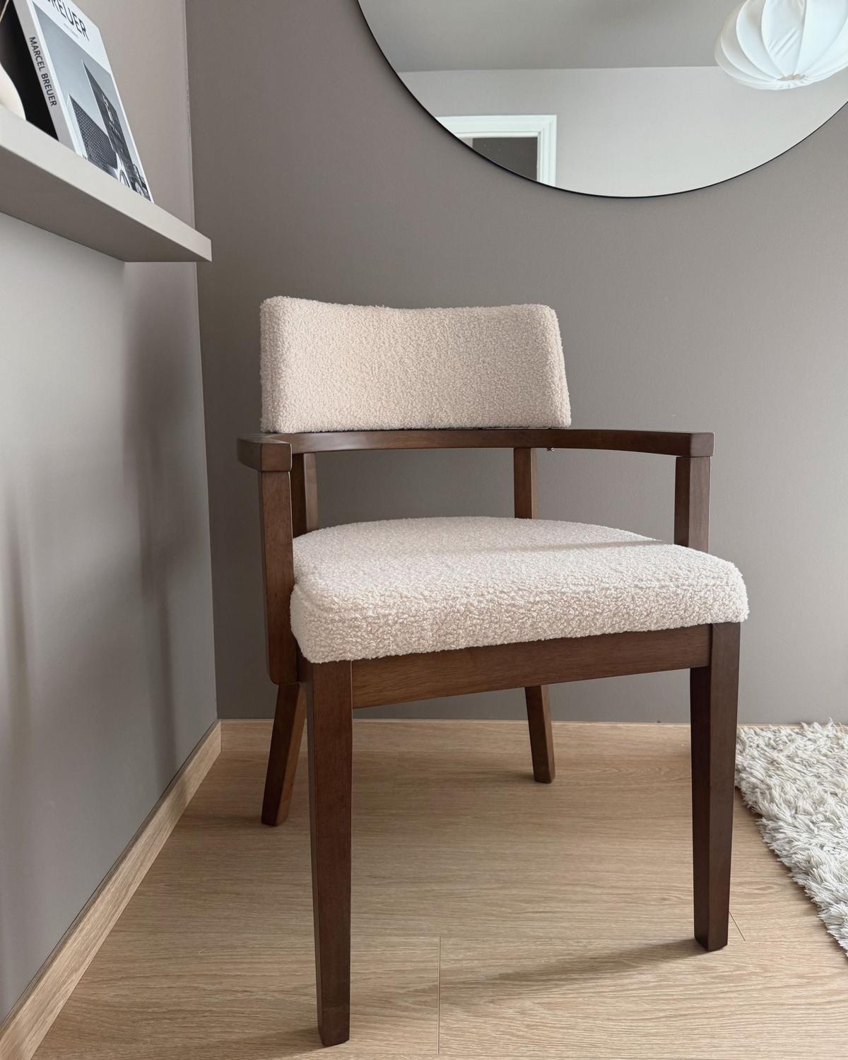 ESSZIMMERSTUHL 2er-Set Beige Dalbo - Beige/Braun, Textil (59/82/56cm) - Beliani