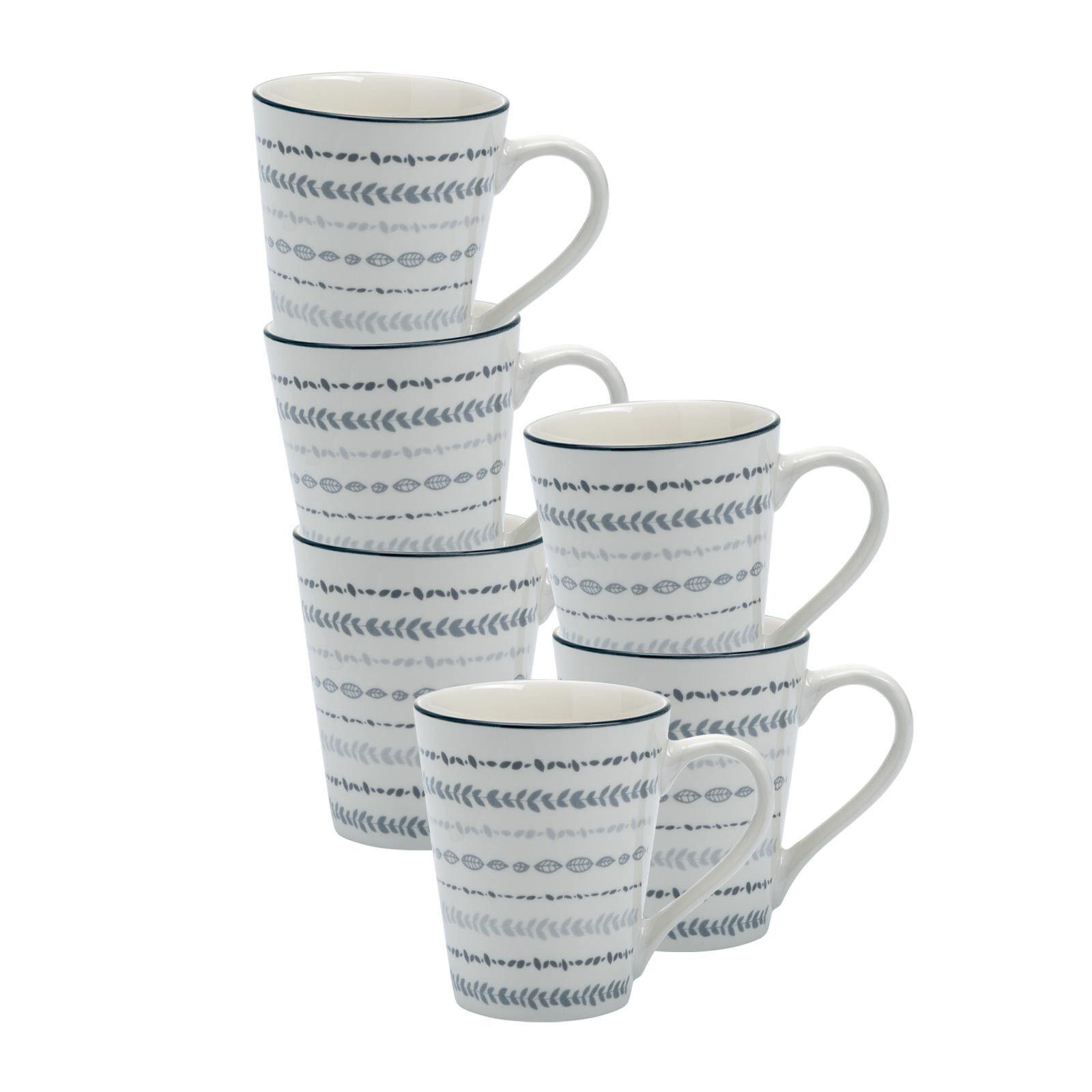 HENKELBECHER Sendai Ranke grau 300 ml 6er Set - Grau, Keramik (0.3L) - Ritzenhoff Breker