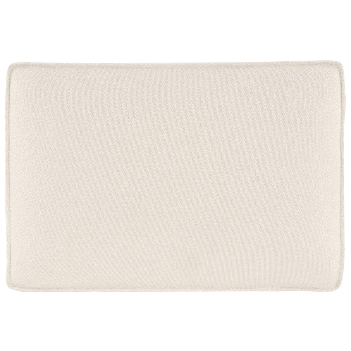 OTTOMANE Hellbeige Kolding - Beige/Schwarz, Textil (94/45/65cm) - Beliani