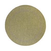 TEPPICH Outdoor ALSTER in Grün, einfarbig, Ø 120 cm - Grün, Textil (120/120cm) - KADIMA DESIGN
