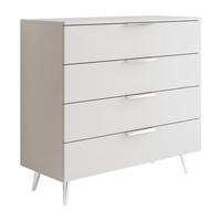 KOMMODE LINA KASCHMIR 95 LED auf hohen Beinen Silber Chrom - Kaschmir, Holzwerkstoff (95/90/40cm) - Lookway