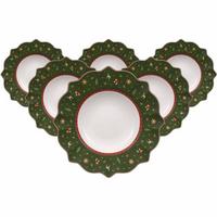 SUPPENTELLER Toy's Delight grün ø 26 cm 6er Set - Grün, Keramik (26cm) - Villeroy & Boch