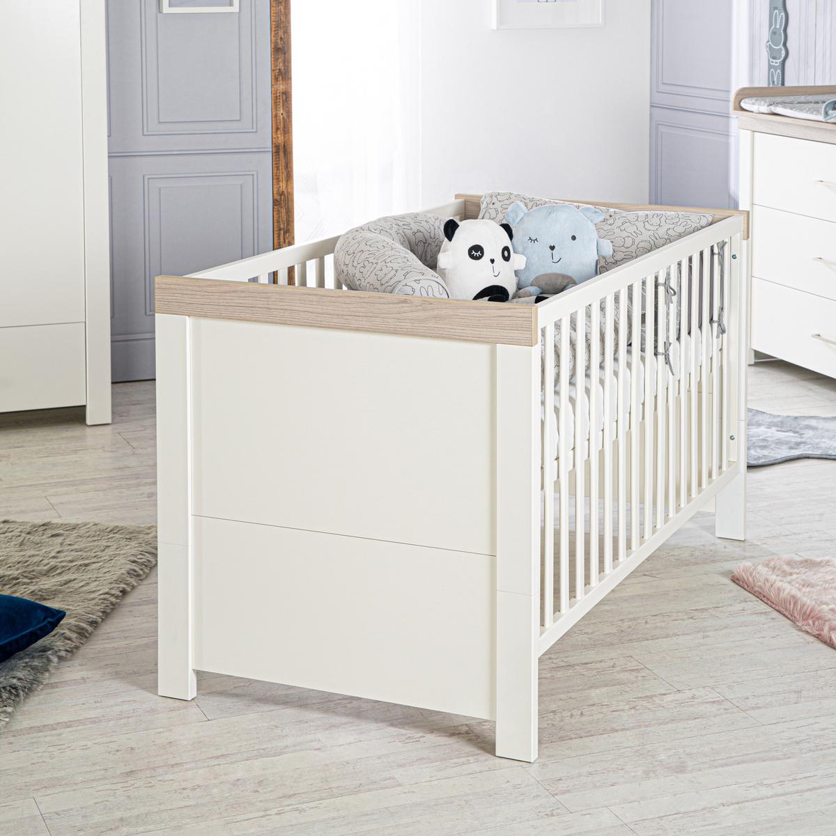 BABYZIMMER-SET Lucy 2-teilig - Weiß, Holzwerkstoff (76/82/144cm) - Roba