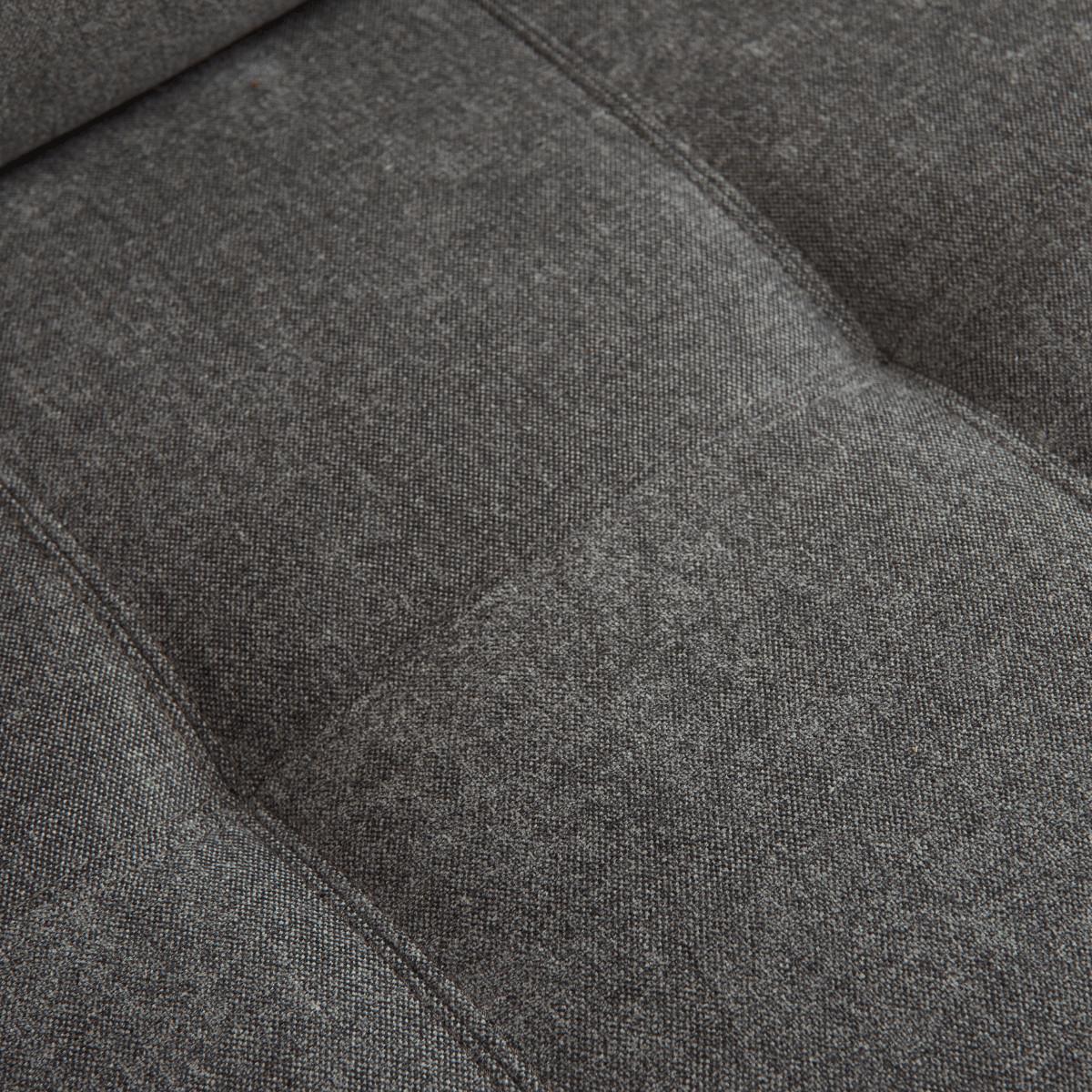 SCHLAFSOFA 3-sitzer mit express-Öffnung in stoff cosenza 175/100/87 cm - Grau, Holz (175/87/100cm) - Calicosy