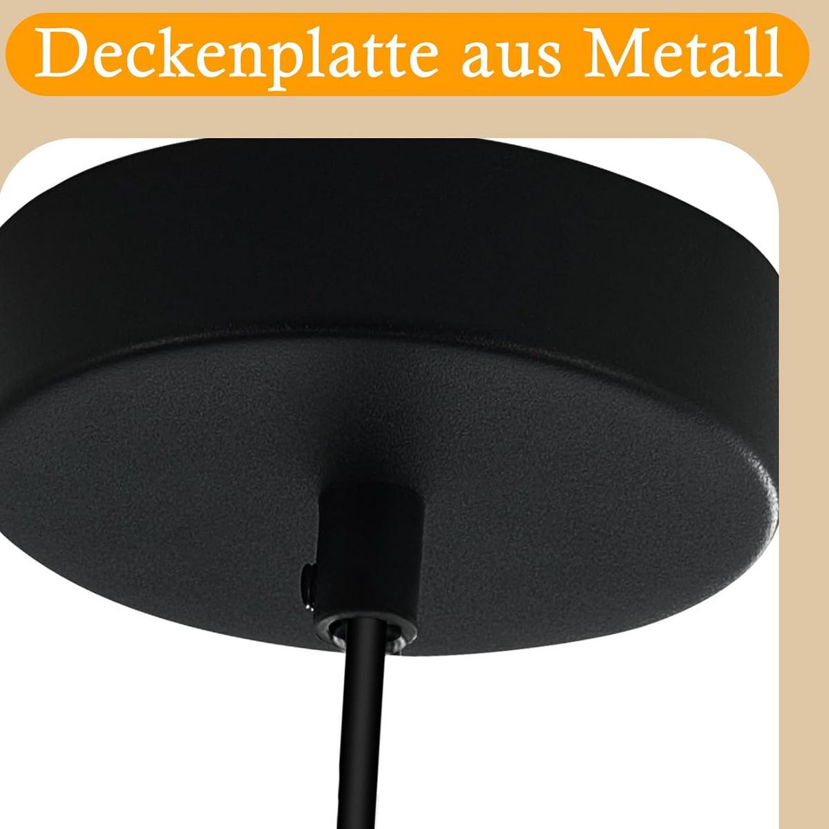 KRONLEUCHTER Brilhild 18.5/18.5/146.5 cm - Schwarz, Metall (146.5/18.5/18.5cm) - ZMH