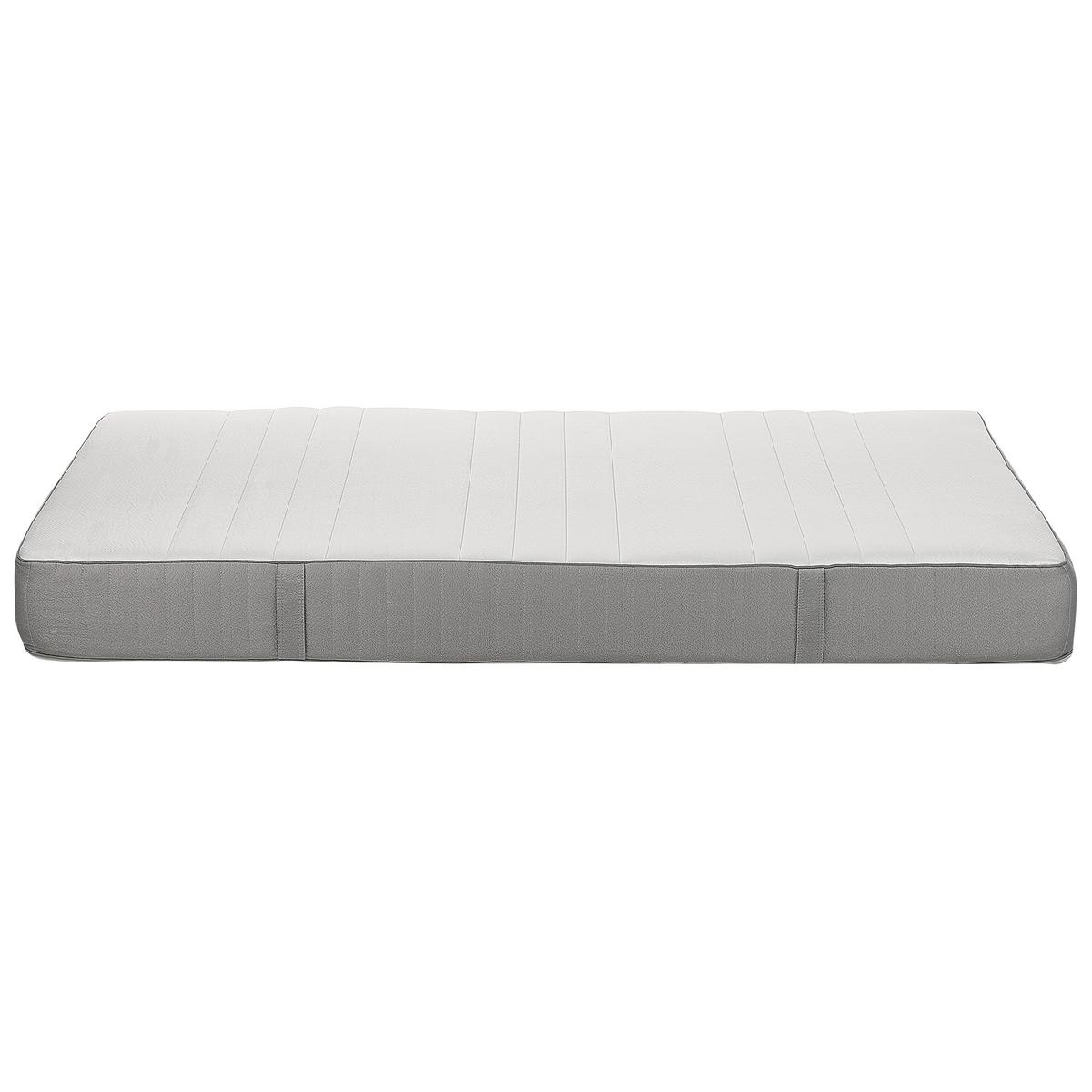 SCHAUMMATRATZE H3/4 Fest 140/200 cm Cheer - Weiß, Textil (140/200cm) - Beliani