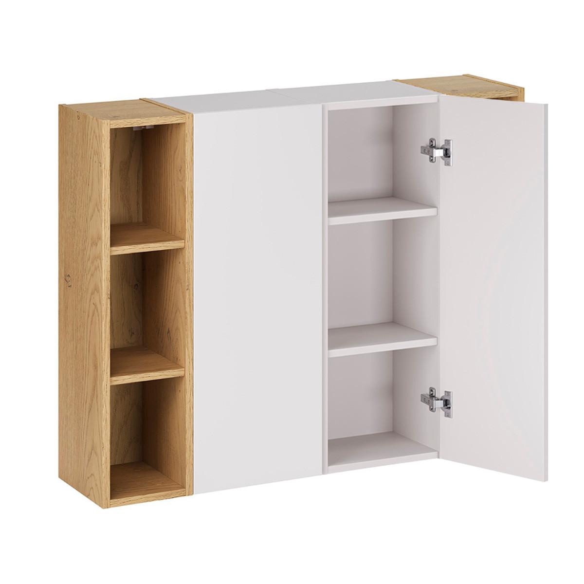 HÄNGESÄULE Oria Weiß - Weiß, Holzwerkstoff (50/160/26.6cm) - Petits-meubles