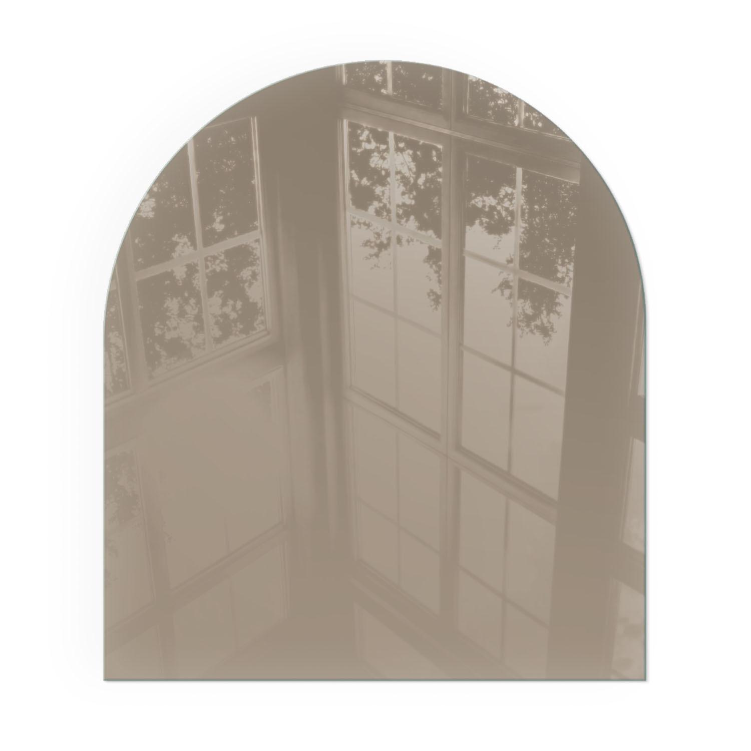 GLASPLATTE für Kamin 80x70 cm - Braun, Glas (80/70/0.4cm) - TULUP
