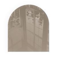 GLASPLATTE für Kamin 80x70 cm - Braun, Glas (80/70/0.4cm) - TULUP