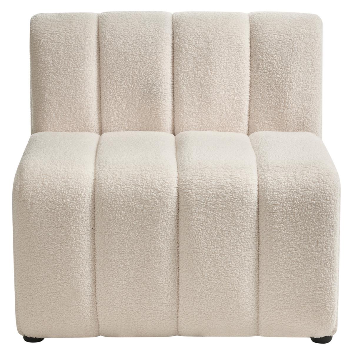 SESSEL Hellbeige Kage - Beige, Textil (80/76/74cm) - Beliani