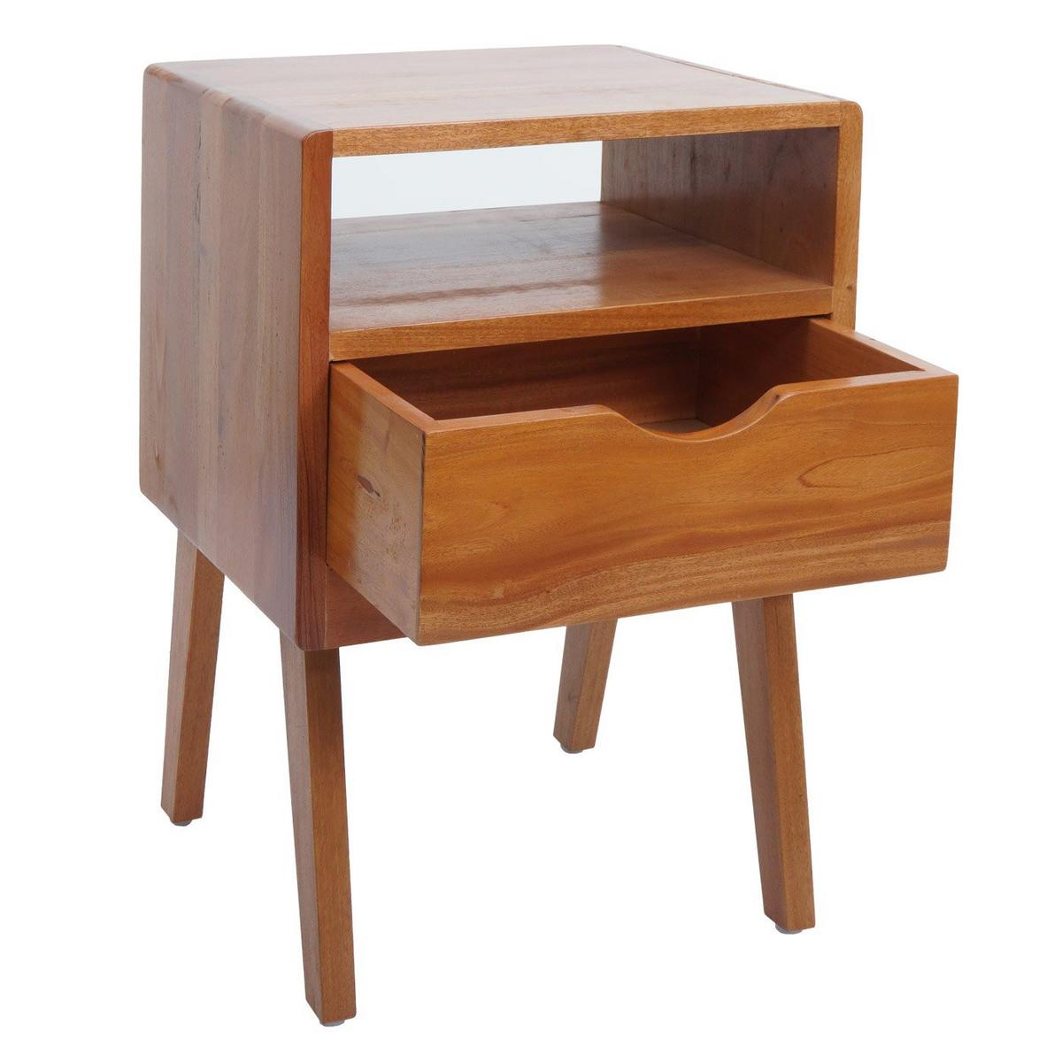 NACHTTISCH rechteckig Holz - Braun, Holz (42/64/40cm) - MCW