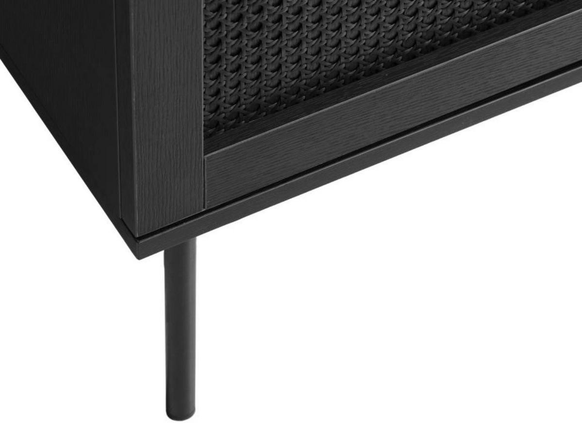 TV-LOWBOARD Mogest 120 cm - Schwarz, Holzwerkstoff/Kunststoff (120/43/40cm) - Selsey