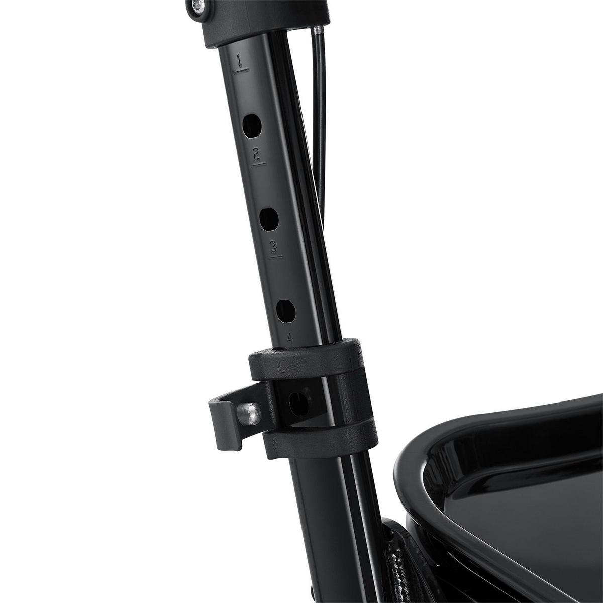 WOHNUNGSROLLATOR Aktiv schwarz mit Transporttasche - Schwarz, Metall (66/90/56cm) - Juskys