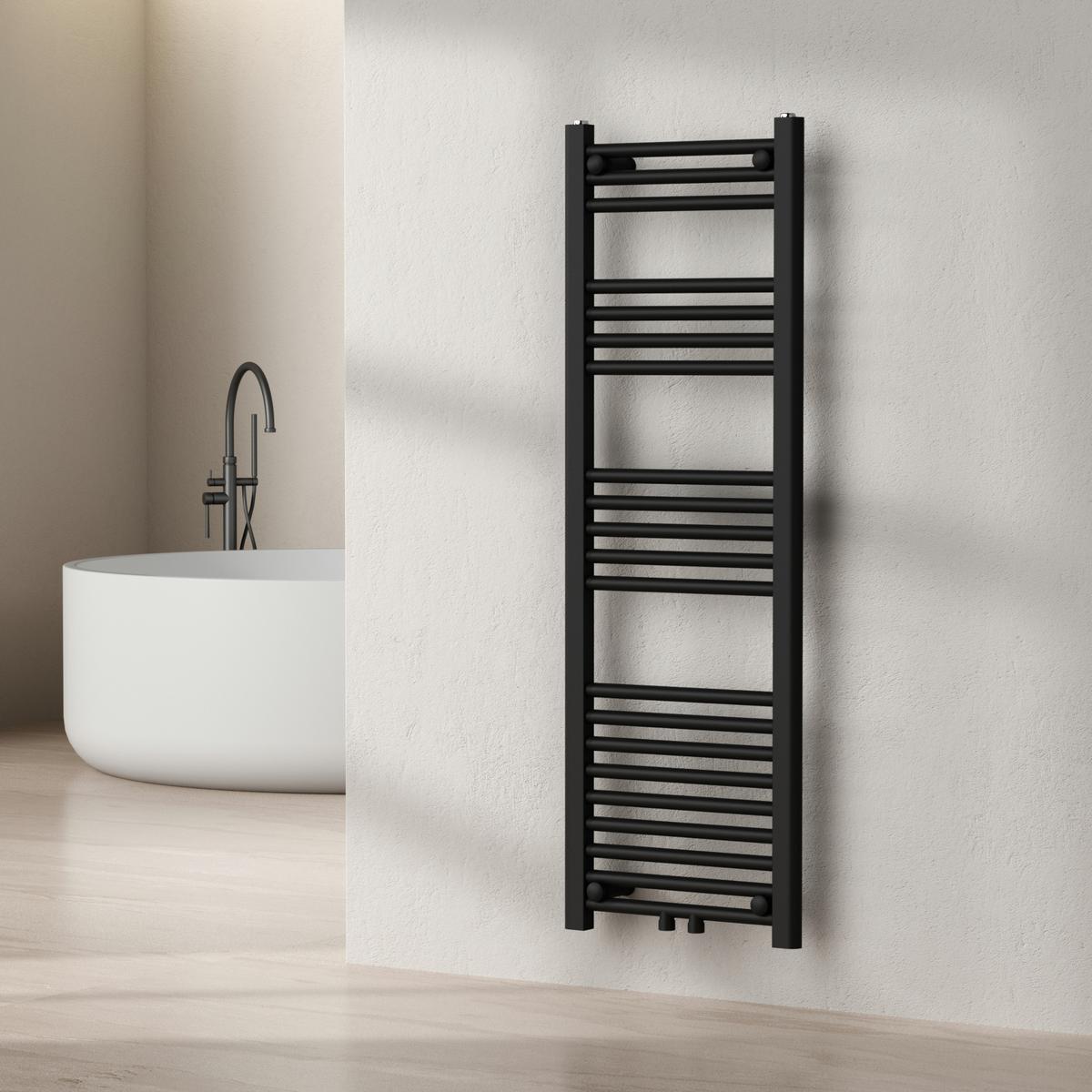 HANDTUCHHEIZKÖRPER Voss I. - Schwarz, Metall (40/120/3cm) - [neu.haus]