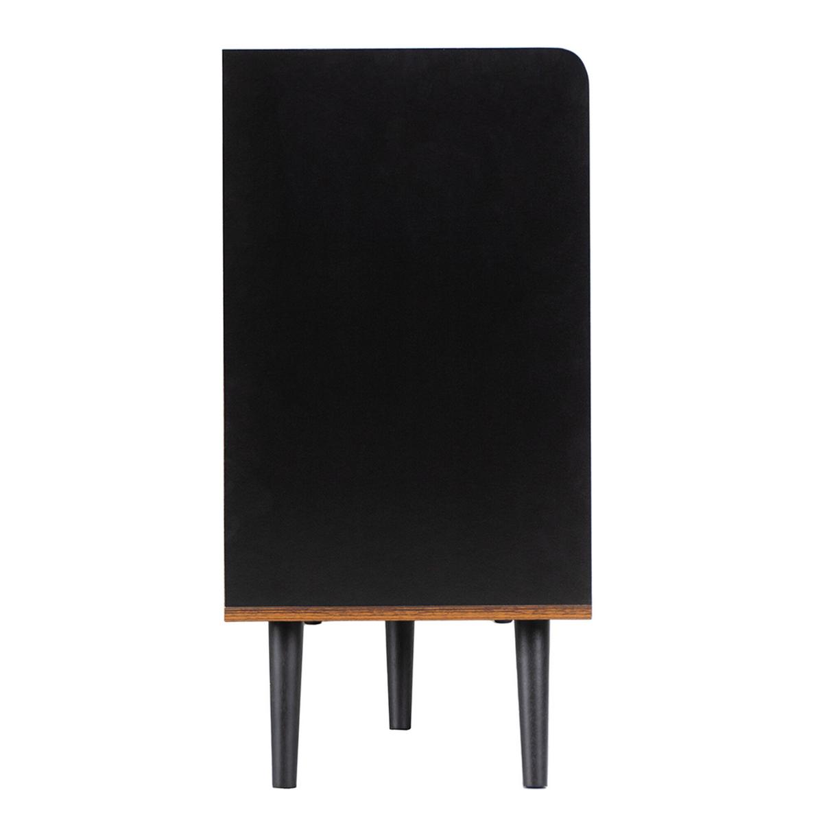 SIDEBOARD Schwarz 117,5/39,5/80 cm - Schwarz, Holzwerkstoff/Metall (39/80/117cm) - Urban Meuble