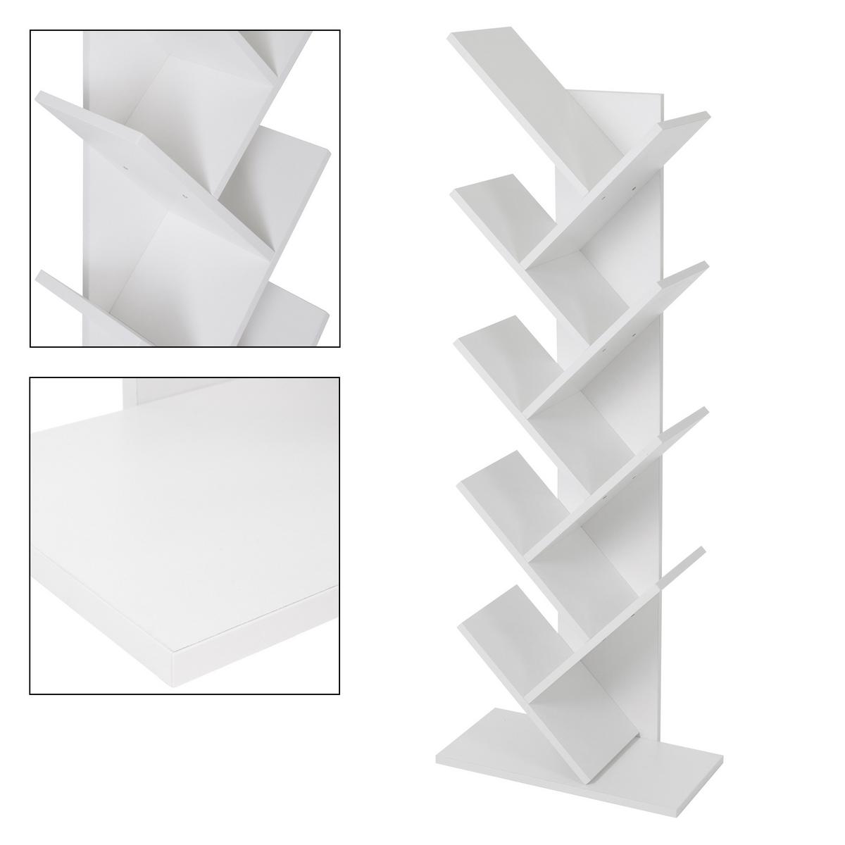 BÜCHERREGAL Weiß - Weiß, Holzwerkstoff (25/140/50cm) - ML-DESIGN