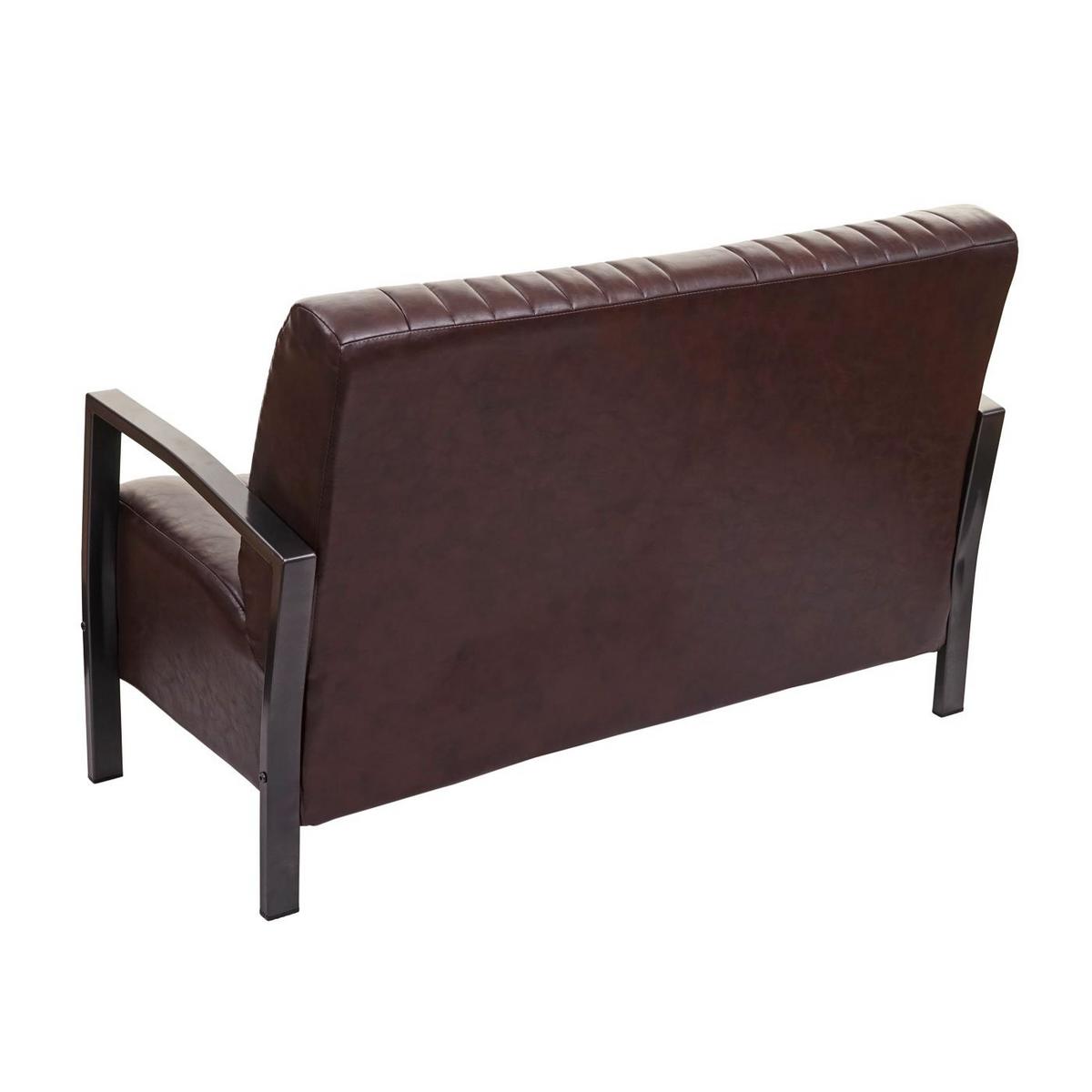 2-SITZER SOFA Braun - Braun, Textil (127/86/70cm) - MCW