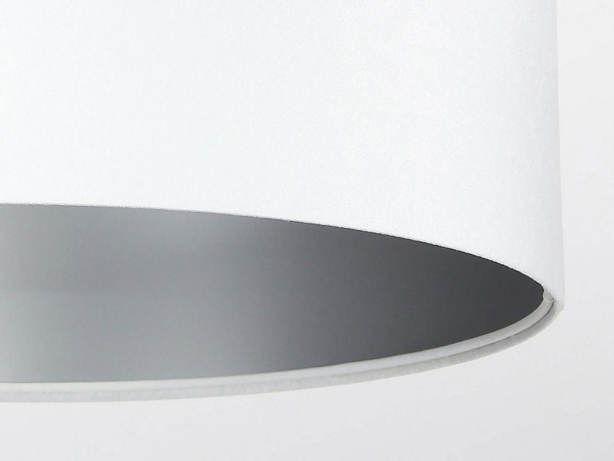 HÄNGELEUCHTE Silber 60/30 cm - Silberfarben/Weiß, Kunststoff (60/1.1/30cm) - ONZENO