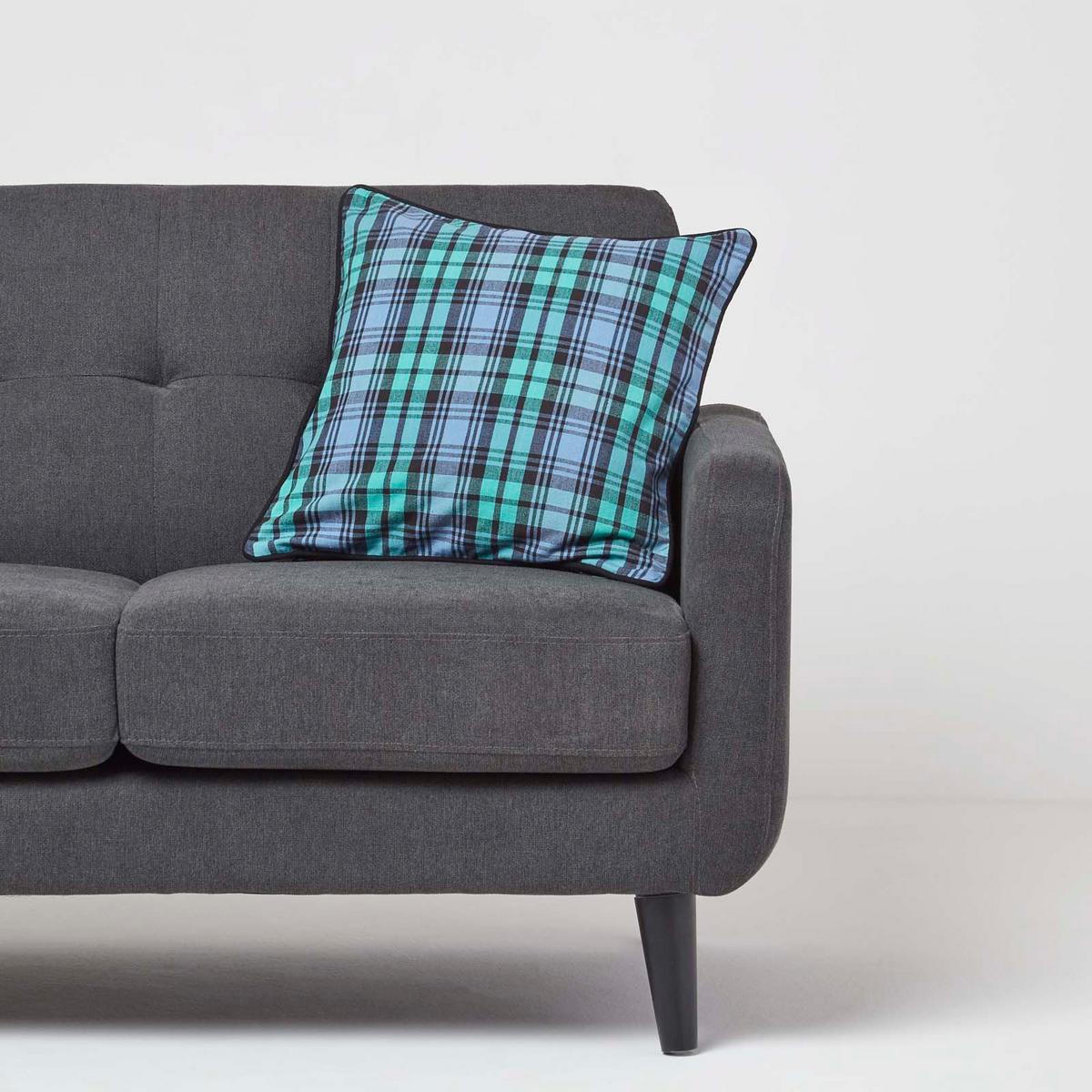 KISSENHÜLLE Black Watch Schottenkaro 45/45 cm - Blau, Textil (45/45cm) - Homescapes
