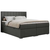 BOXBETT ALLY 200/200 Dunkelgrau Struktur - H4 - Dunkelgrau, Holz/Textil (200/200cm) - MKS