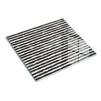 GLASPLATTE 60x52 cm Streifen - Schwarz, Glas (60/0.4/52cm) - TULUP