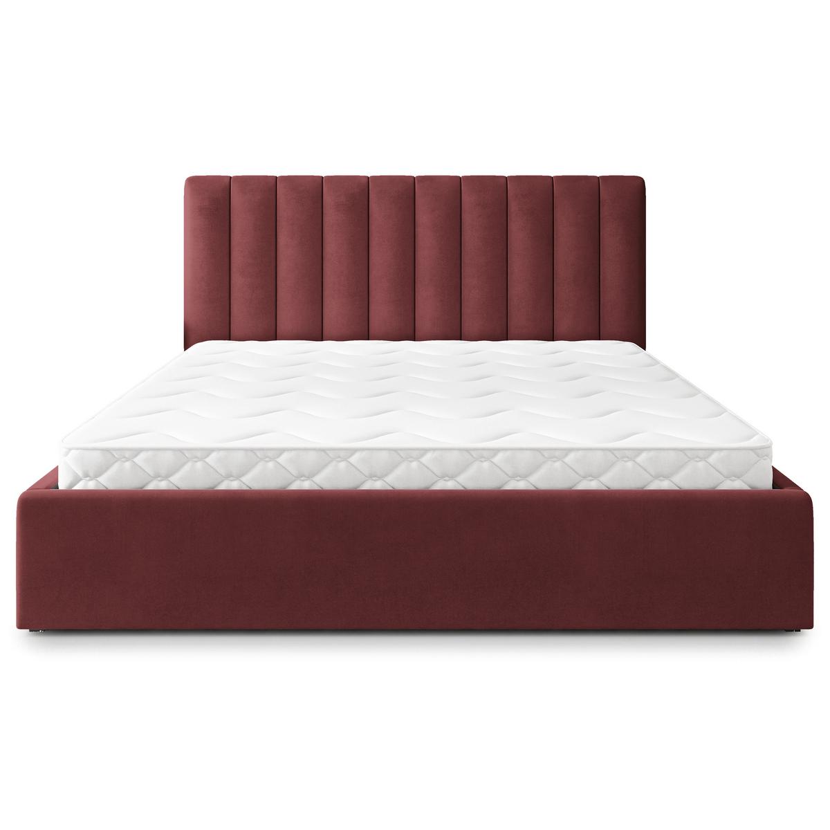 POLSTERBETT DEMERA MGV 180x200 cm mit Bettkästen - Rot - Rot, Holz (180/200cm) - MASSENO