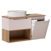 WASCHTISCH 100.4cm Riva Kaschmir - Beige, Holzwerkstoff (100.4/60/40cm) - Petits-meubles