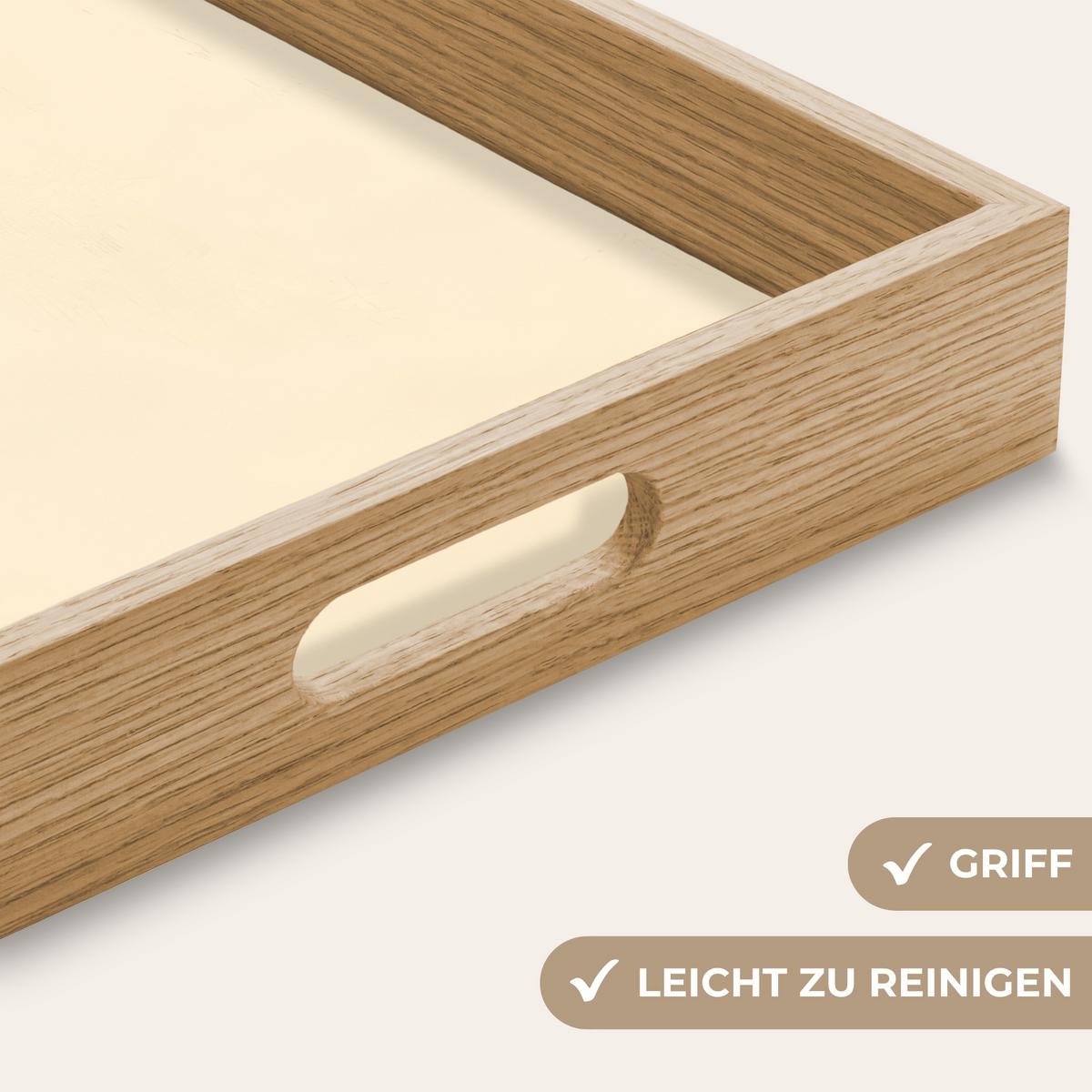TABLETT Formen - Abstrakt - Farbenfroh 50x35 cm - Orange, Holz (50/5/5cm) - OnlyWow