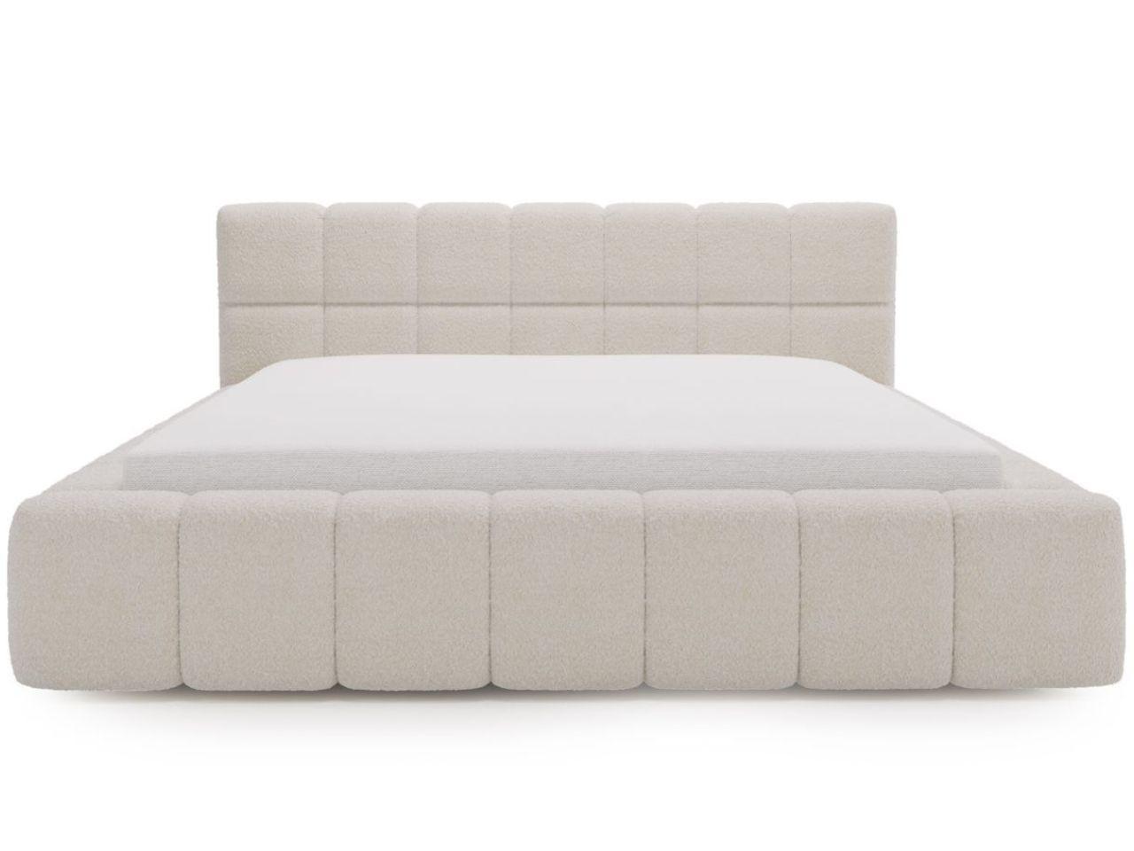 POLSTERBETT Alicante Bouclé-Stoff 180x200 Beige - Beige, Textil (180/200cm) - Graingold