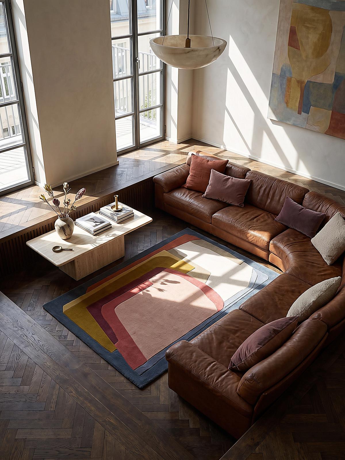 WOLLTEPPICH handgetuftet DIBBIN, Farbblöcke, Multi, 160 x 230 cm - Multicolor, Textil (160/230cm) - KADIMA DESIGN