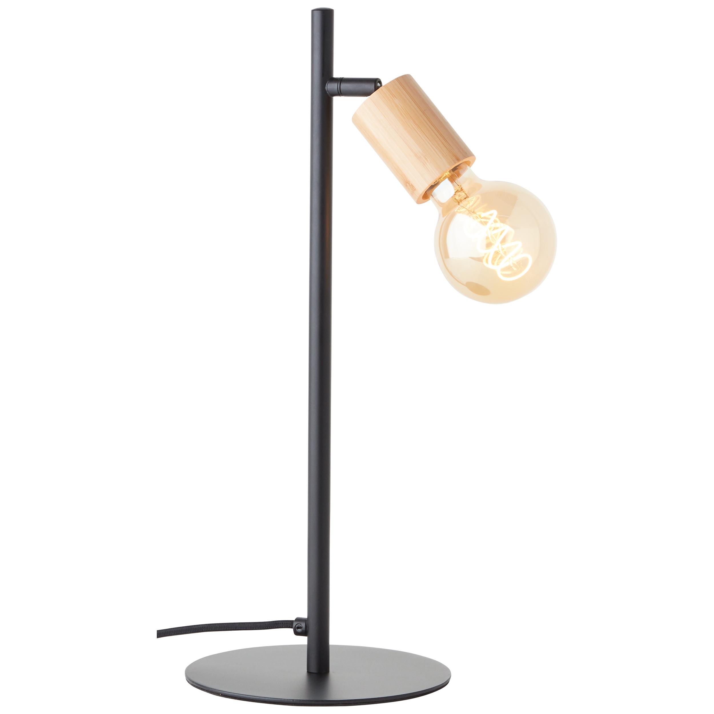TISCHLEUCHTE Tiffany 93197/76 - Schwarz, Metall (18.7/18.7/45cm) - Brilliant