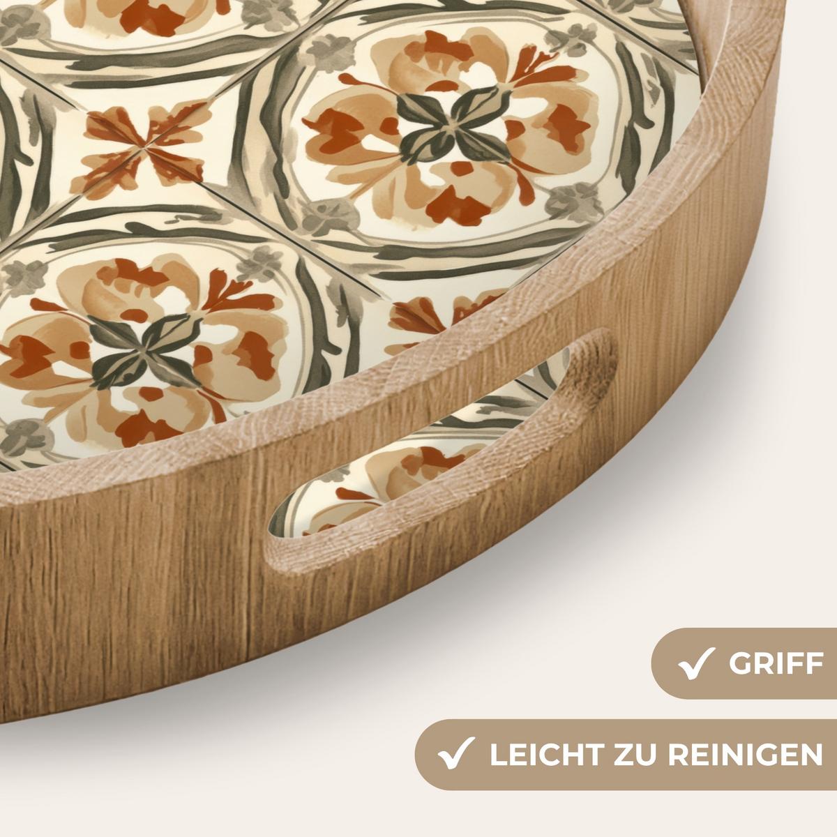 TABLETT Elegant - antik - farbenfroh 50x50 cm - Multicolor, Holz (50/5/5cm) - OnlyWow