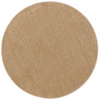 HOCHFLOR VELOURS TEPPICH LUNA RUND - Cognac, Textil (160/160cm) - Snapstyle