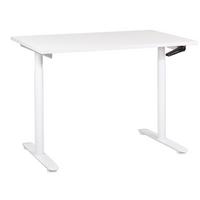 SCHREIBTISCH weiß 120/72 cm manuell höhenverstellbar Destin IV - Weiß, Holz (72/120/74cm) - Beliani