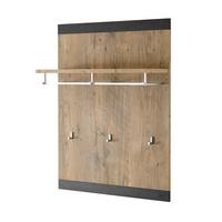 GARDEROBENPANEEL Kastanie grau Fresco , Flur Wandgarderobe, 80 x 107 cm - Kastanienfarben/Grau, Holzwerkstoff (80/107/25cm) - Furn.Design