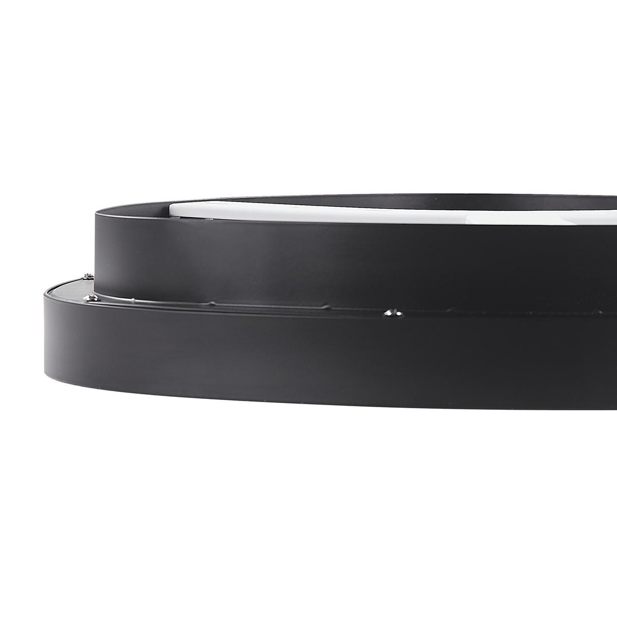 DECKENLEUCHTE Nanding 42/40/13 cm - Schwarz, Metall (42/40/13cm) - Beliani