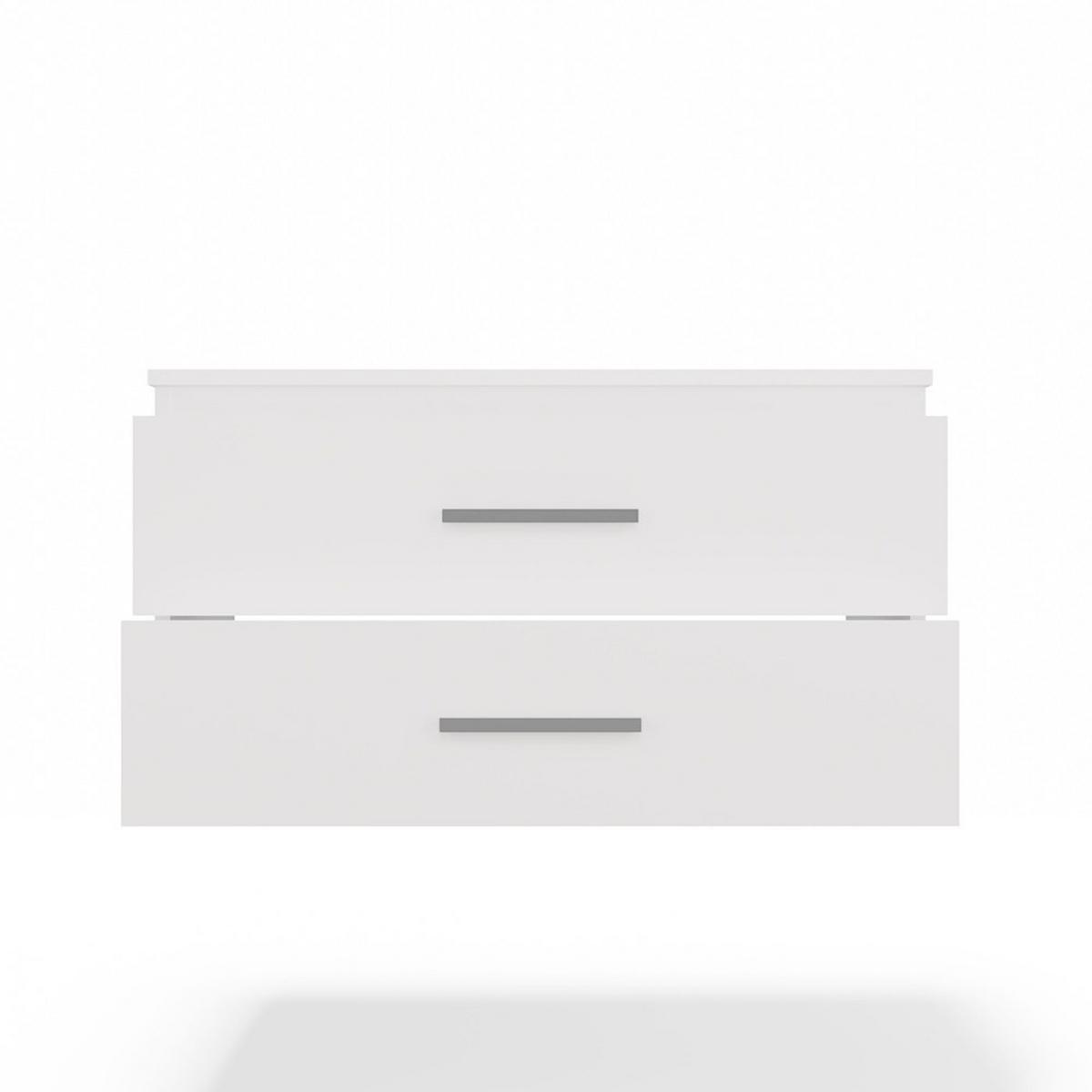 WASCHBECKENUNTERSCHRANK Weiß 80/45/50 - Weiß, Holzwerkstoff (80/45/50cm) - RAUMHIRSCH FURNITURE