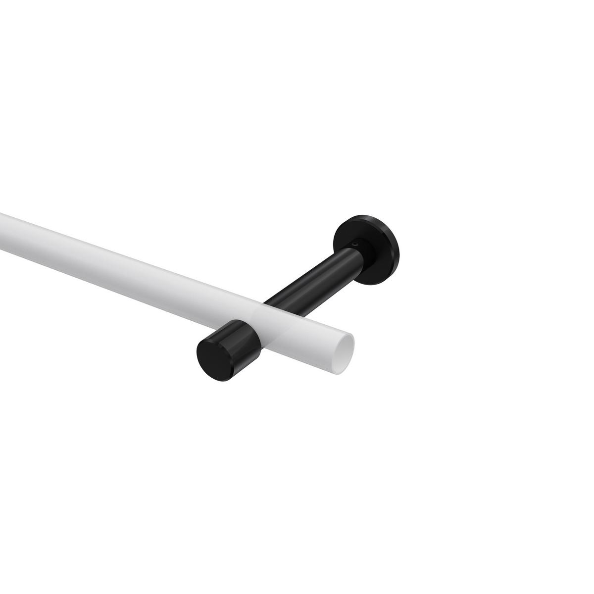 TRÄGER FÜR GARDINENSTANGEN 20 mm Ø, Prestige 1-läufig, Schwarz - Schwarz, Metall (13.7/4/4cm) - INTERDECO
