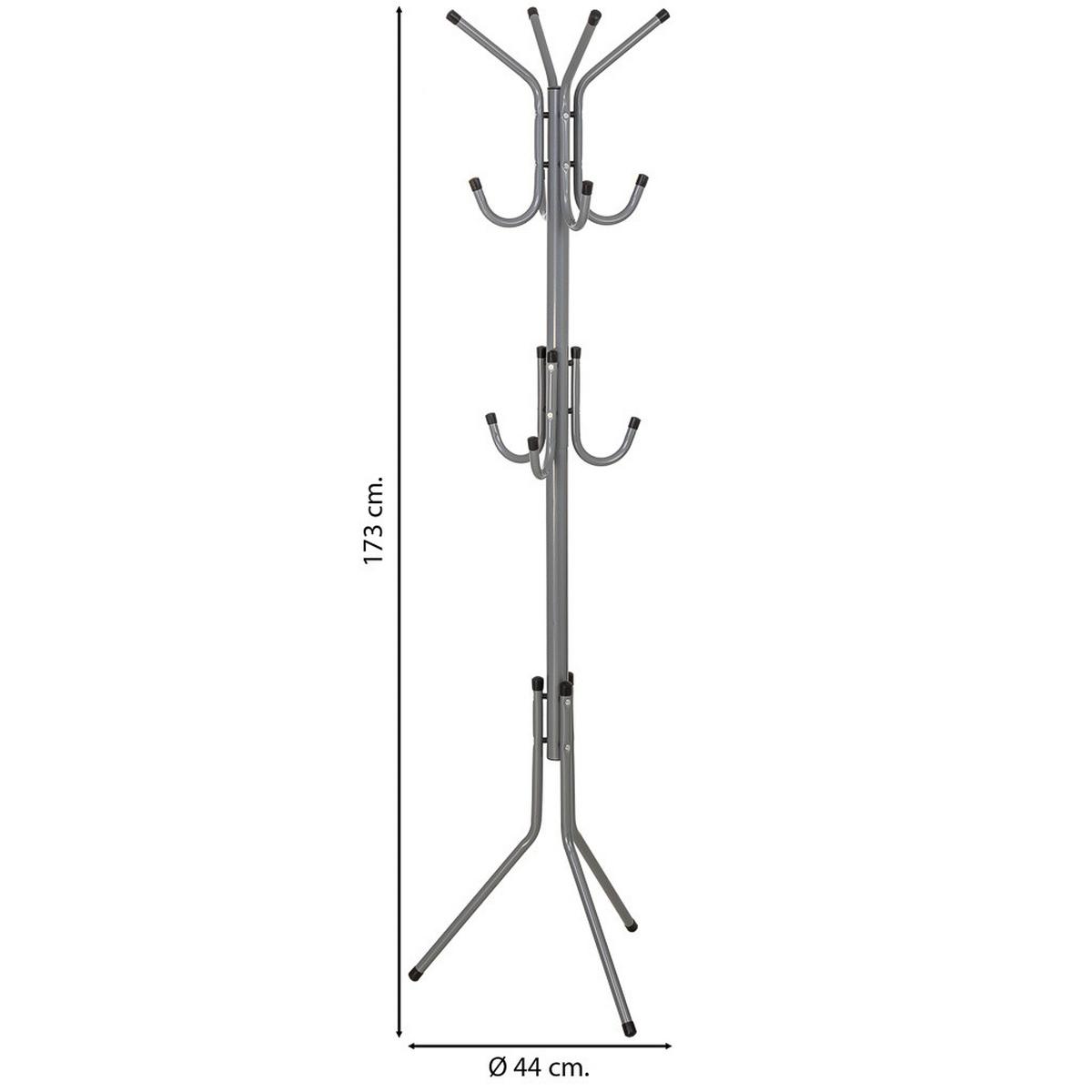GARDEROBE aus metall - Grau, Metall (44/173/44cm) - Wanderlust