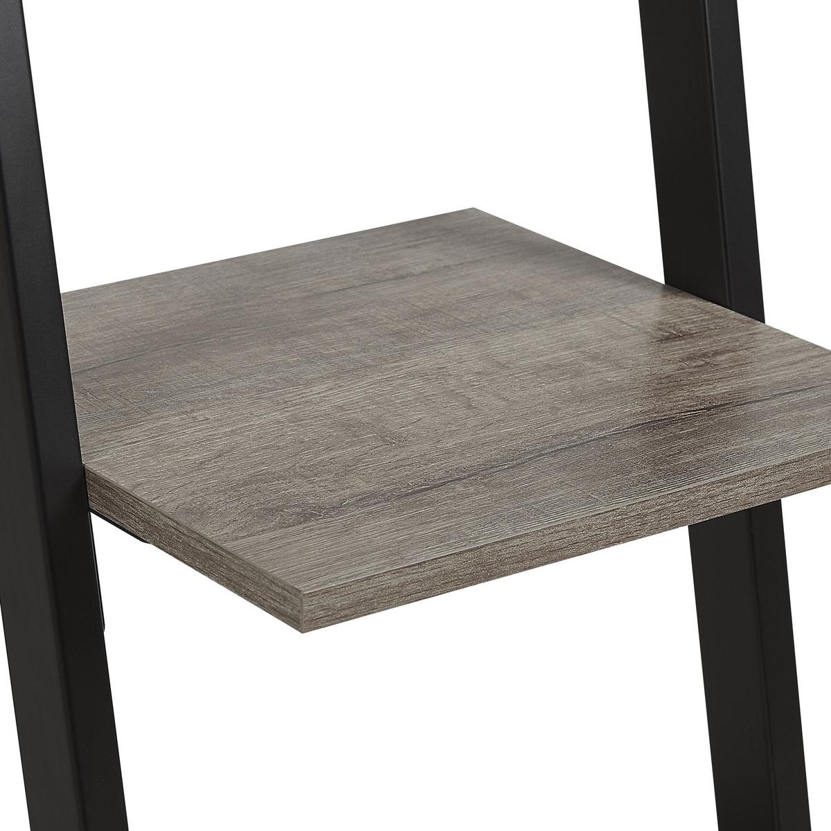 REGAL mit 4 Ebenen 143 cm Schwarz Joplin - Schwarz, Holzwerkstoff (35/143/33cm) - Beliani