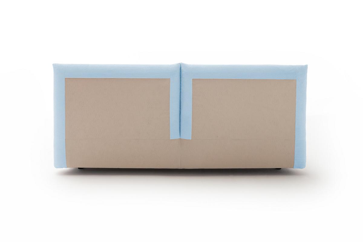 POLSTERBETT HENRY Hellblau Cord - Hellblau, Textil (200/200cm) - KAWOLA