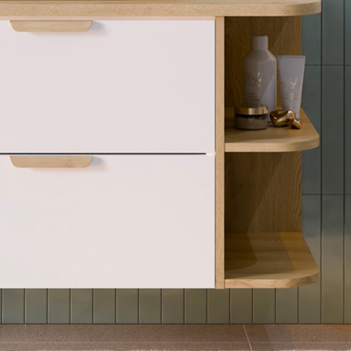 WASCHTISCH 120.4cm Oria Weiß - Weiß, Holzwerkstoff (120.4/50/45.8cm) - Petits-meubles