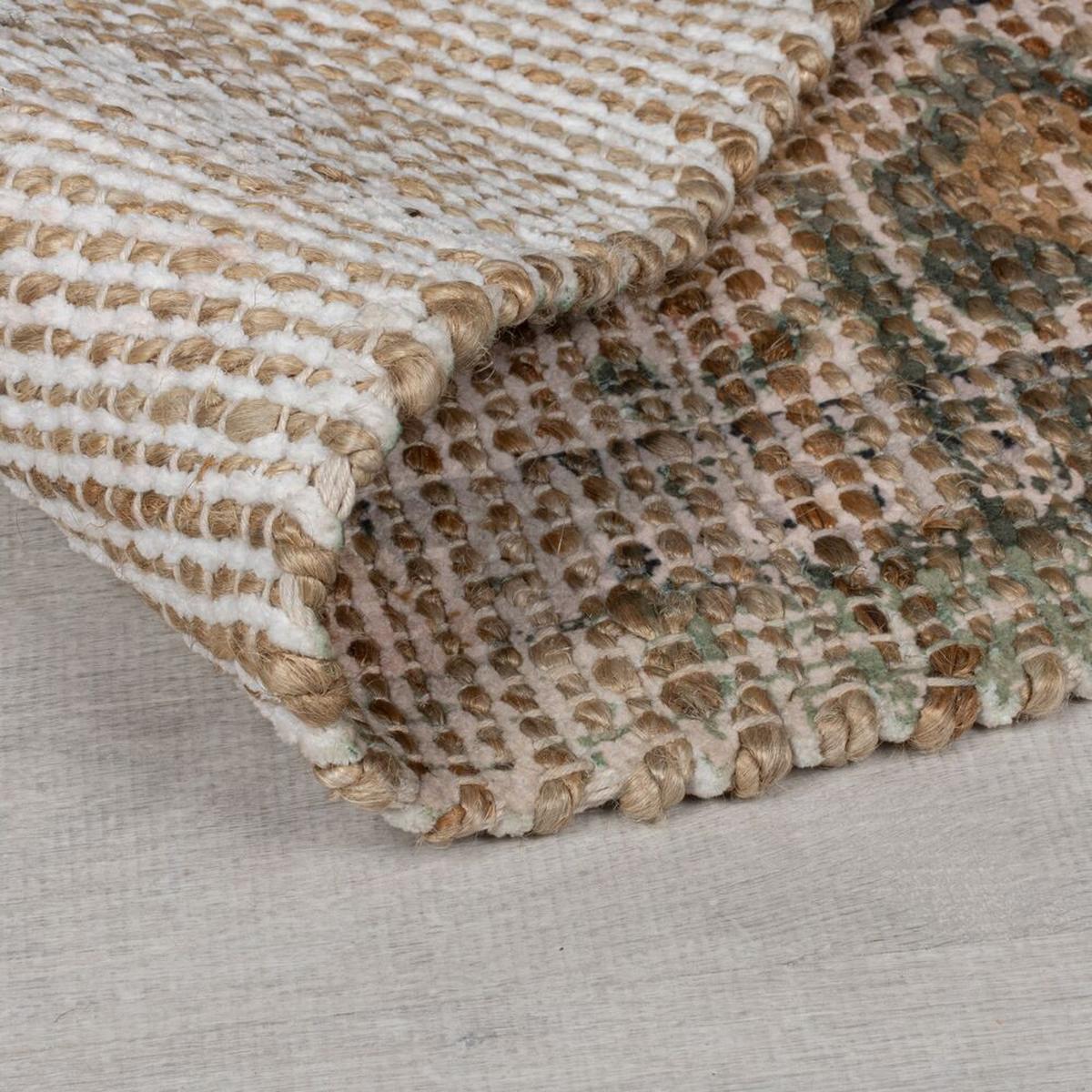 JUTETEPPICH DEEPE, klassisch im Vintage-Stil, Braun-Grün, 200 x 290 cm - Braun, Textil (290/200cm) - KADIMA DESIGN