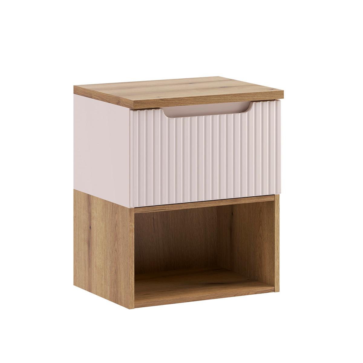 WASCHTISCHUNTERSCHRANK 50.4cm Riva 2er-Set Kaschmir - Beige, Holzwerkstoff (50.4/60/40cm) - Petits-meubles