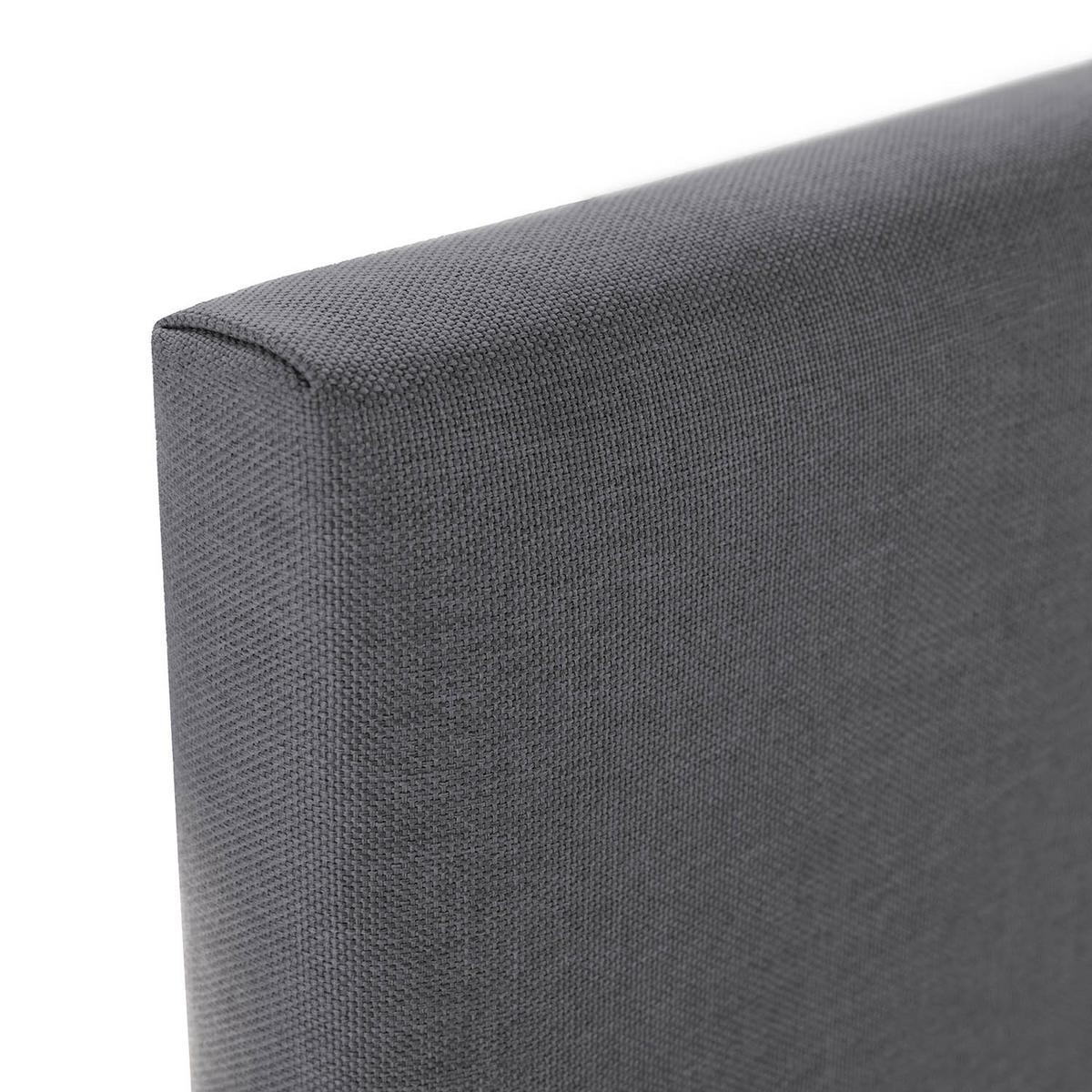 POLSTERBETT + kopfteil 140x200 cm Aura, Dunkelgrau - Dunkelgrau, Textil (200/140/90cm) - VS Venta-stock