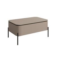 COUCHTISCH Taupe - Taupe, Holzwerkstoff (60/98/46.8cm) - Petits-meubles