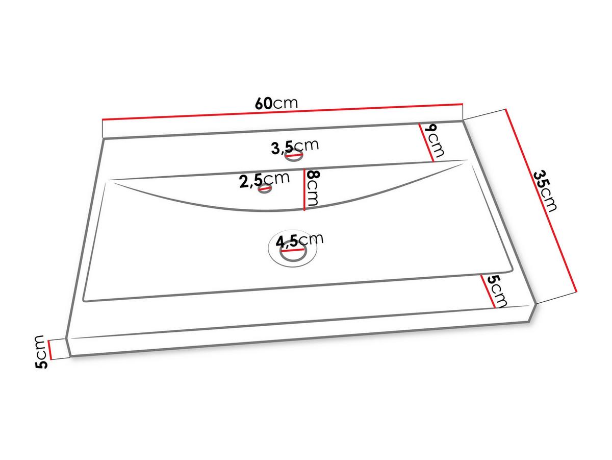 BADMÖBEL-SET Montreal - Graphitfarben, Holzwerkstoff (30/132/30cm) - MIRJAN24